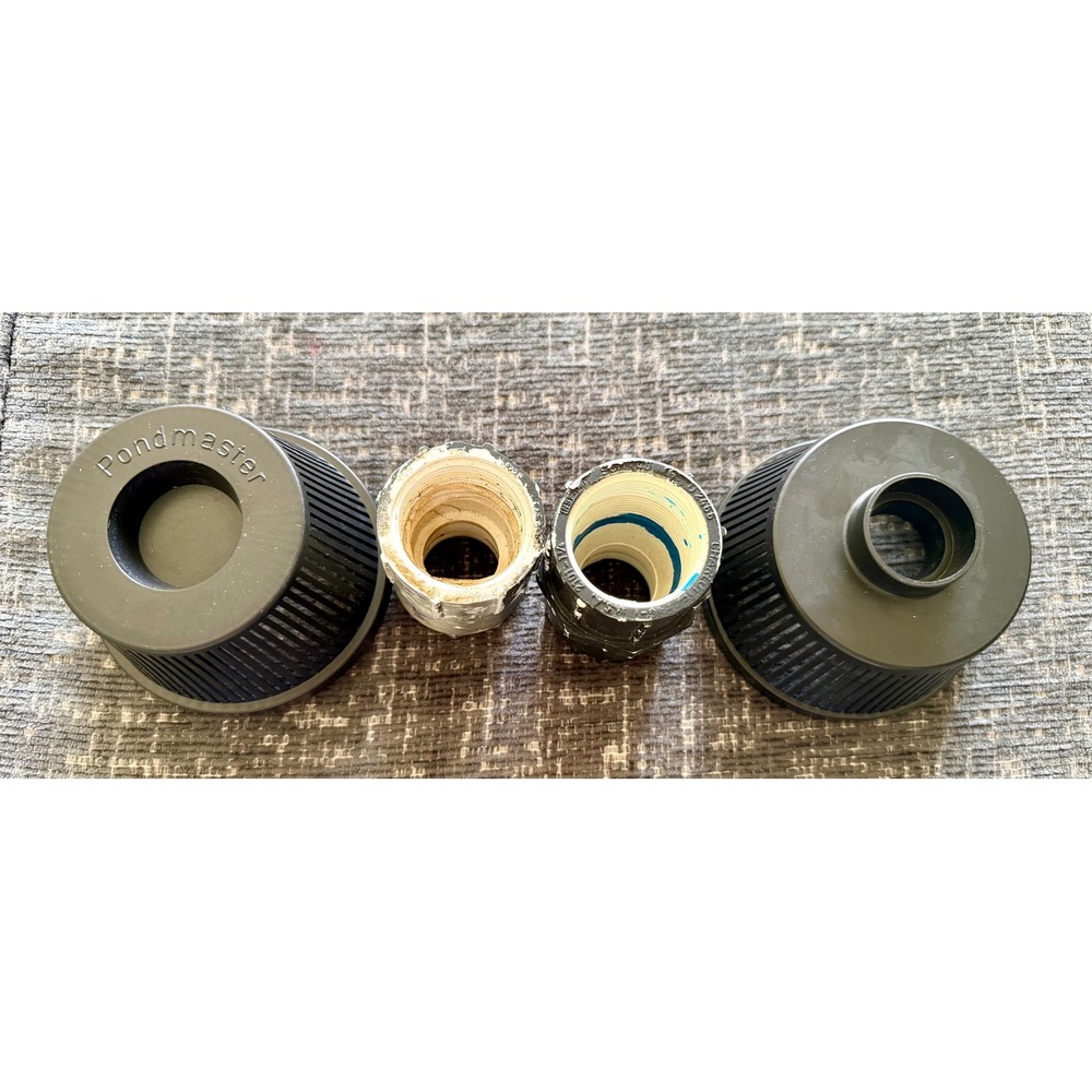 Pondmaster Pre-Filter Strainers & PVC Reducer Bushings Set Mixed Size Fair